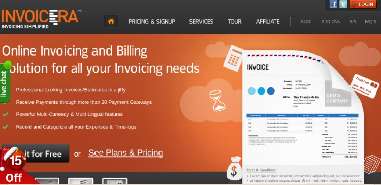 invoicera3 750x364 Online applications to combat your burdensome paperwork 