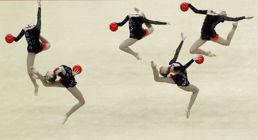 Five sprightly Ukrainians leaping at O2 Arena reuters britain ukraine gymnastics 16Jan12 878x477 Five sprightly Ukrainians leaping at O2 Arena