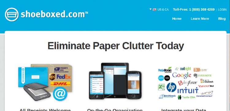 shoeboxed1 750x364 Online applications to combat your burdensome paperwork 