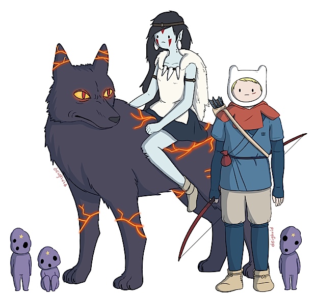 tumblr lxh2949fqZ1qi01zzo1 1280 Adventure Time meets Studio Ghibli