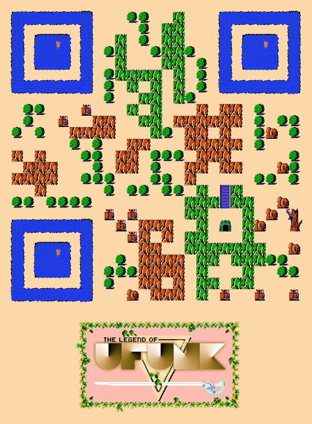 ufunk zelda QR 2 The scannable Legend of QR Zelda Code