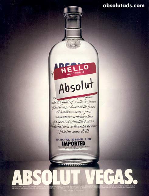 vegas MORE Absolut Vodka Ads!