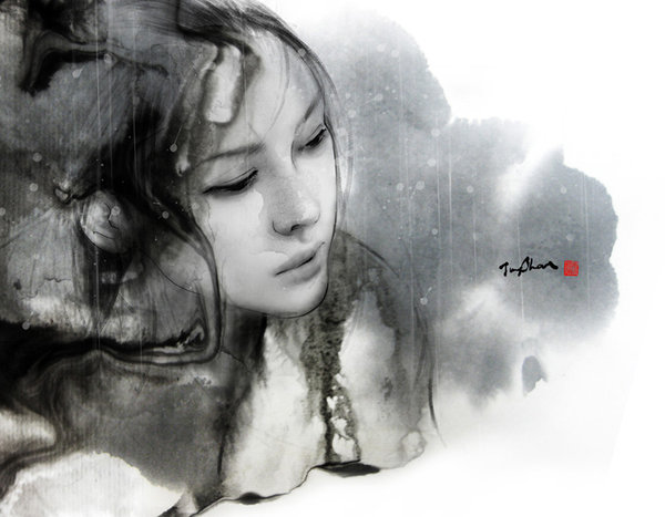 01 12am is raining by jungshan d2yiazi Beautiful Illustrations By Jungshan 