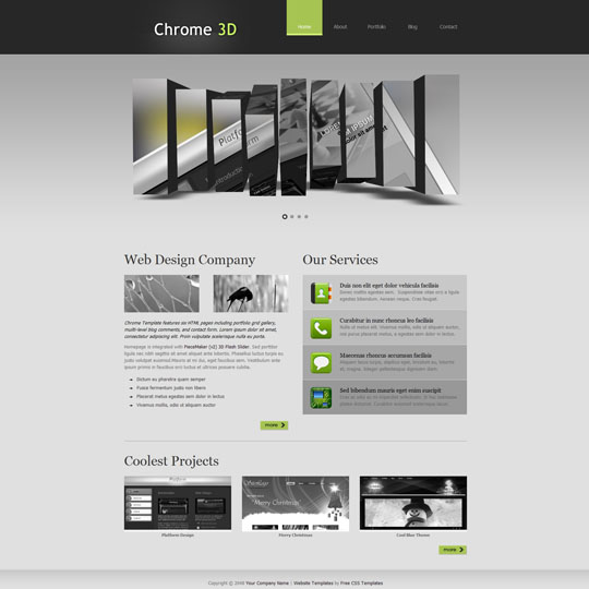 12.CSS XHTML website templates pic on Design You Trust 12.CSS XHTML website templates 25 Free Minimal and Clean Style XHTML/CSS Website Templates