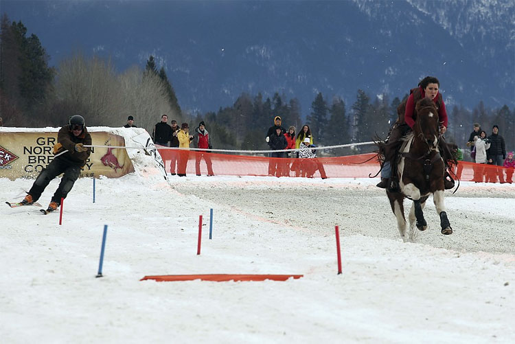 2012 World Skijoring Championship Montana: Pulled by Horses, Skiers Compete to Reach Finish Line 312 2012 World Skijoring Championship Montana: Pulled by Horses, Skiers Compete to Reach Finish Line