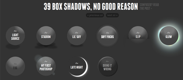 39 box shadows1 pic on Design You Trust 39 box shadows1 Web Designers See The Light With CSS3