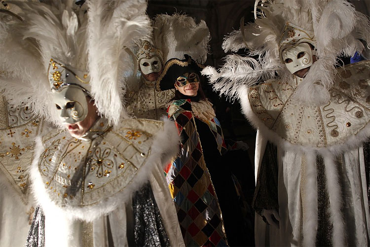 434 Venice Carnival 2012: Masked Revelers Are Back at St. Marks Square