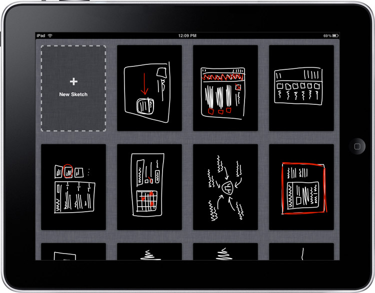 5.ipad apps 13 Sketching,Mockup and Wireframing iPad Apps for Designers/Developers