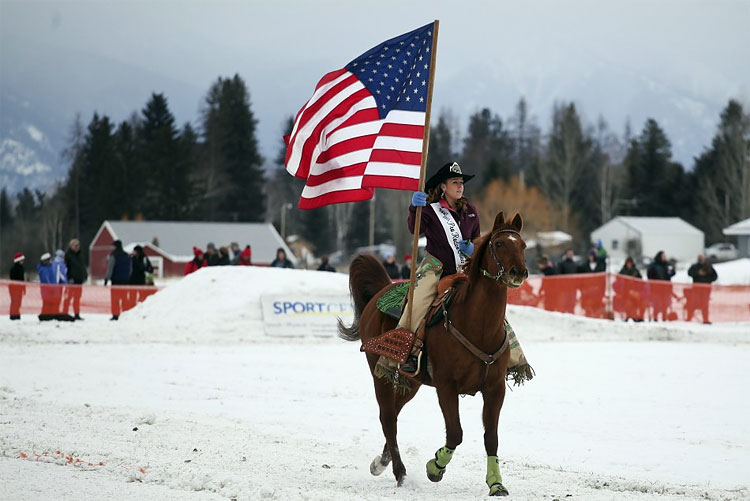 2012 World Skijoring Championship Montana: Pulled by Horses, Skiers Compete to Reach Finish Line 68 2012 World Skijoring Championship Montana: Pulled by Horses, Skiers Compete to Reach Finish Line