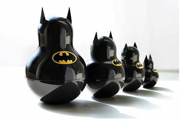 Batman Matrjoschkas Nesting Dolls Katya Malakhova Batman Nesting Dolls by Katya Malakhova