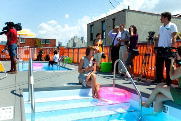 Dumpster Swimming Pools by Macro Sea Dumpster Pool 2 Dumpster Swimming Pools by Macro Sea