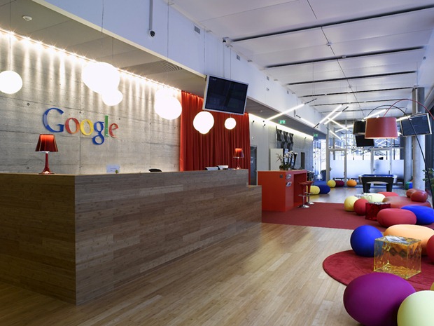 Google Playful Google Headquarters in Zurich Complete With Muliple Slides