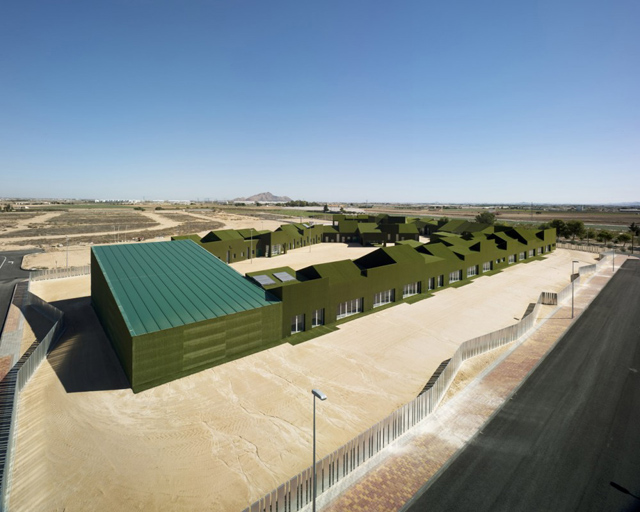 School Covered in Grass by Estudio Huma Grass School 2 School Covered in Grass by Estudio Huma