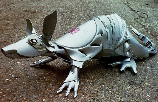 Hubcap Scultpures 2 Hubcap Sculptures by Ptolemy Elrington