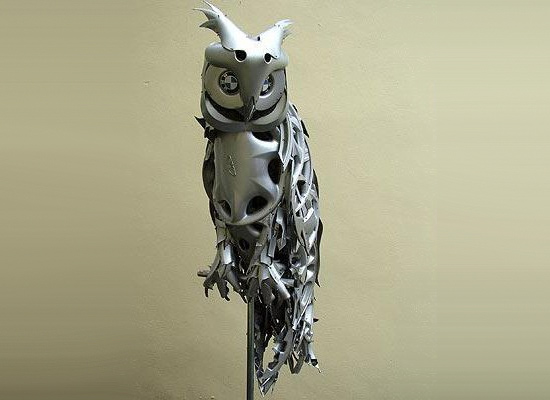 Hubcap Scultpures Hubcap Sculptures by Ptolemy Elrington