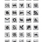Metalic Vector Icons 140x140 Brushed Metal Vector Icons