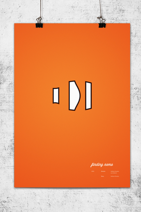 Pixar Minimalist Poster Pixar Minimalist Poster Finding Nemo Pixar Minimalist Poster