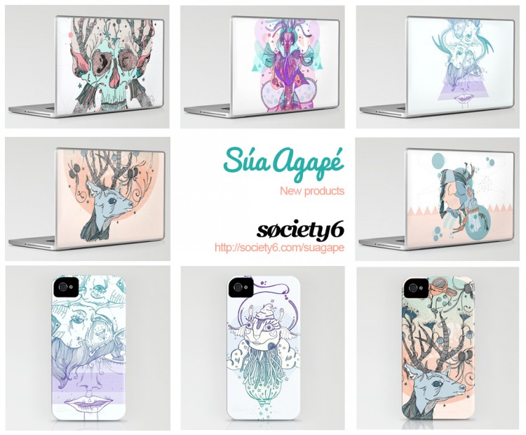 Society Products Sua Agape 750x620 pic on Design You Trust Society Products Sua Agape 750x620 New Society6 Products by Súa Agapé