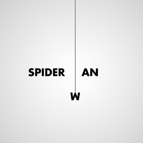 Spiderman pic on Design You Trust Spiderman Creative Word as Images By Ji Lee
