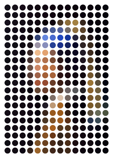 Vermeer2011 750x530 Art reduced & remixed down into 140 circles for Twitter Generation