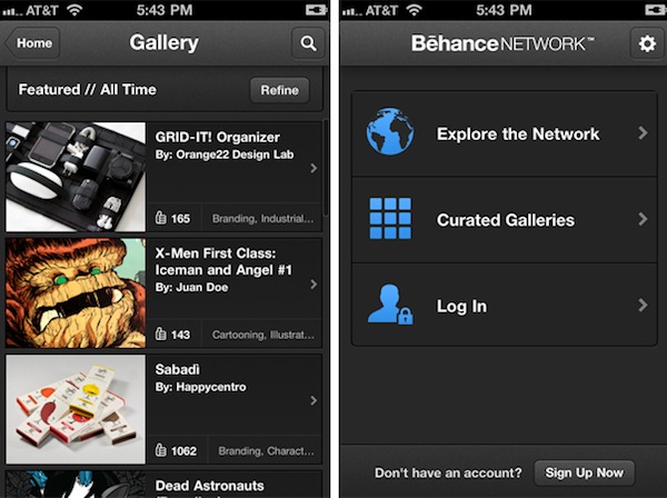 behance pic on Design You Trust behance Top 7 iPhone Apps for the Art Lover