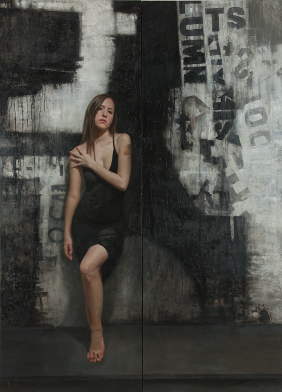 bl jenn Realistic wall Paintings by David Jon Kassan