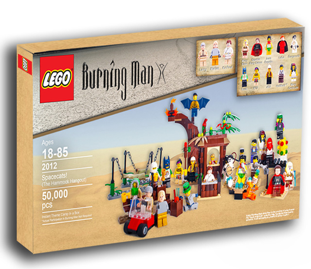 Lego Burning Man Set box Lego Burning Man Set