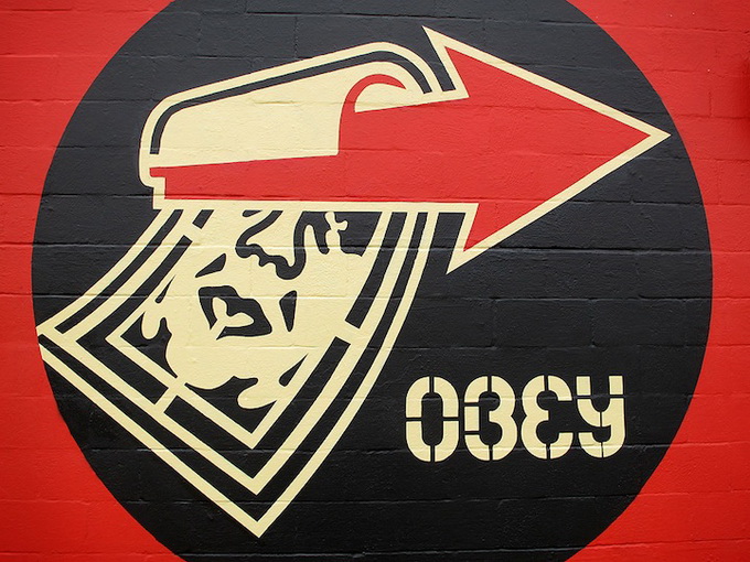 pic on Design You Trust Shepard Fairey paints West Dallas