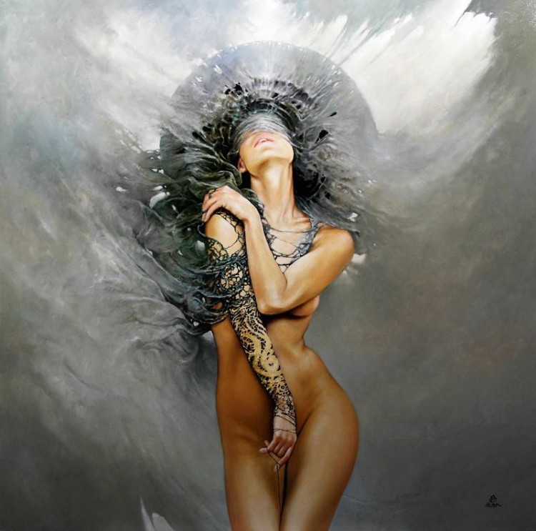 condemned to limbo 100x100cm 2012 oil on canvas11 750x743 pic on Design You Trust condemned to limbo 100x100cm 2012 oil on canvas11 750x743 20 Elegant Examples of Traditional Art by Karol Bak