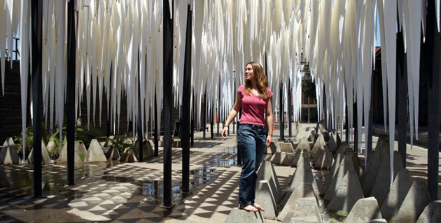 feeldesain Water Cathedral open1 Water Cathedral Installation