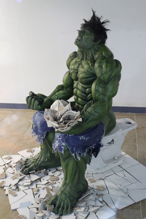 hulk pic on Design You Trust hulk Hulk on toilet