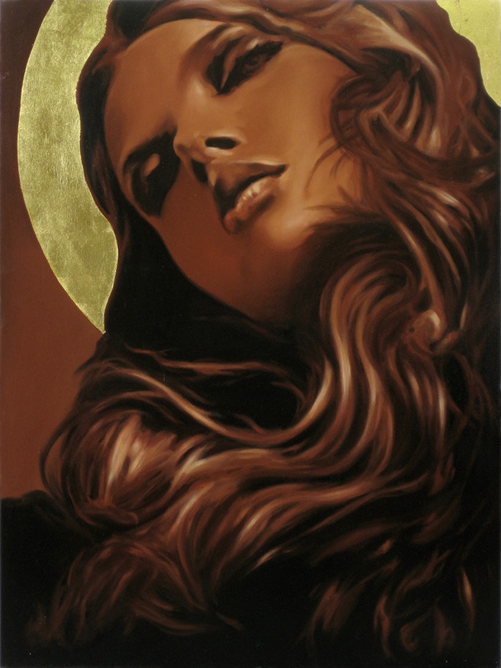 kevinledotheguidinglight5 Gold Leaf Paintings
