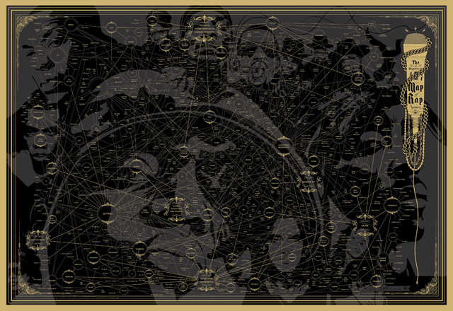 Giant Map of Rap Names map1 Giant Map of Rap Names