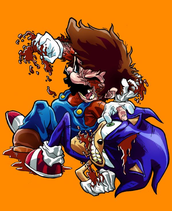 mario vs sonic pic on Design You Trust mario vs sonic Mario vs. Everyone