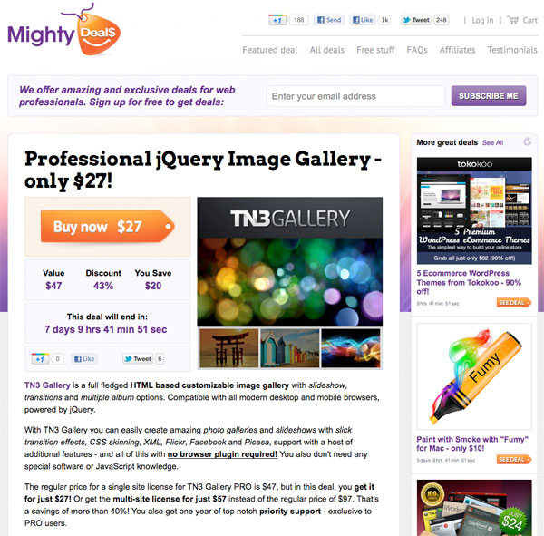 md Professional jQuery Image Gallery   only $27!