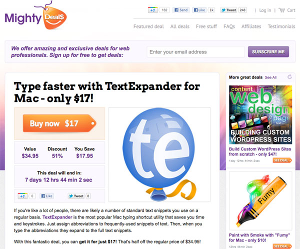 md3 Type faster with TextExpander for Mac   only $17!