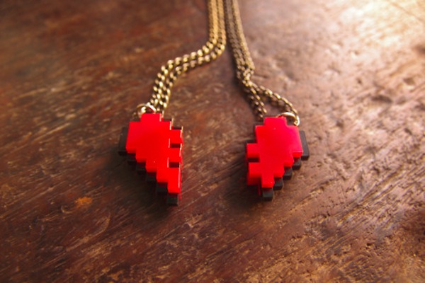 pixel heart necklace river lee 3 Pixel Heart