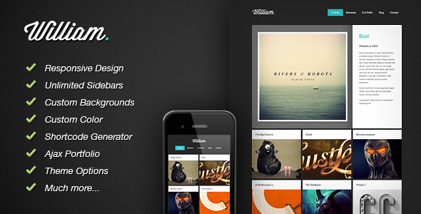 responsive wordpress portfolio themes 1011 40 Premium Responsive Portfolio WordPress Themes 