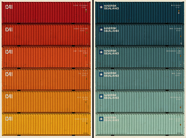 Container Color System Posters shipping container posters 01 Container Color System Posters