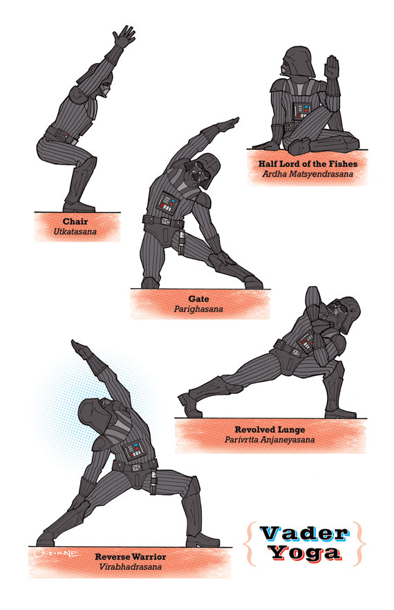 star wars yoga darth vader Star Wars Yoga
