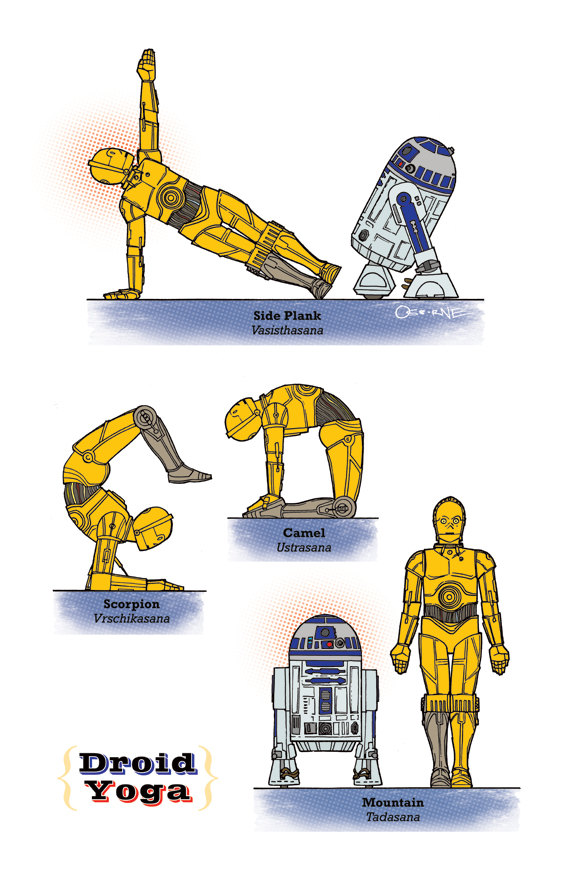 star wars yoga droid Star Wars Yoga