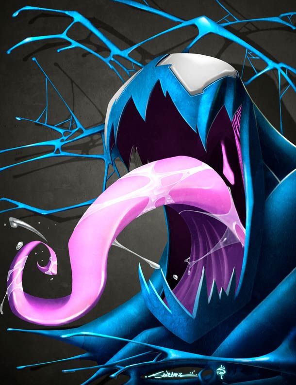 Venom 24 awesome illustrations of the black spider ufunk venom fan art illustration 17 Venom 24 awesome illustrations of the black spider
