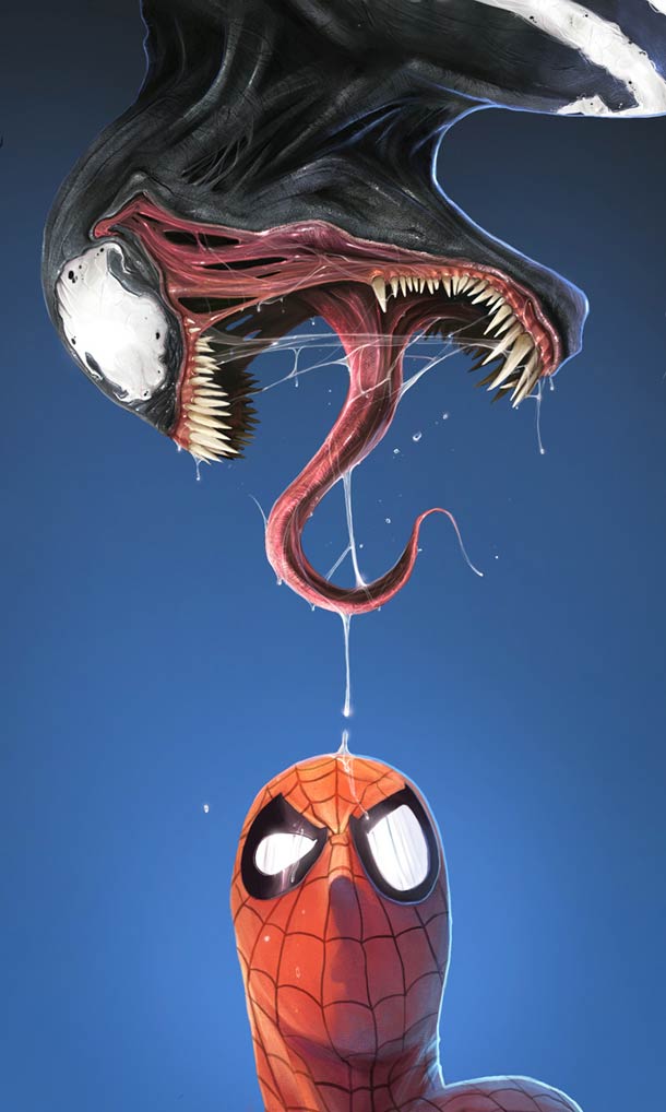 Venom 24 awesome illustrations of the black spider ufunk venom fan art illustration 26 Venom 24 awesome illustrations of the black spider