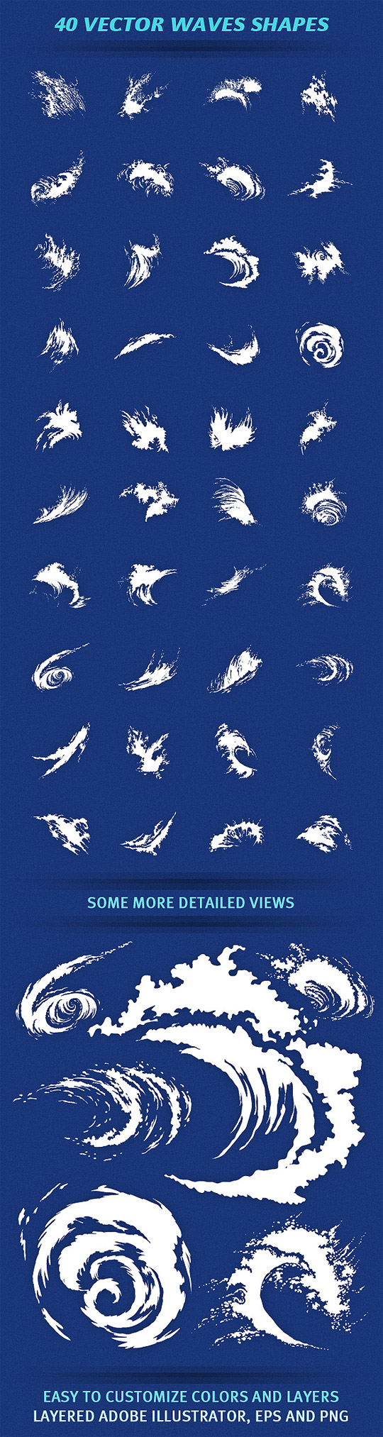 Cool Free Waves Vector Set waves2 Cool Free Waves Vector Set