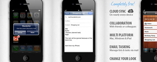 Free To Do List iOS Apps wunderlist ios app Free To Do List iOS Apps