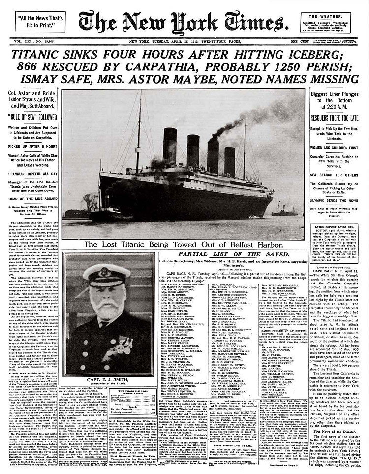 185 100th Anniversary of the Sinking of the Titanic