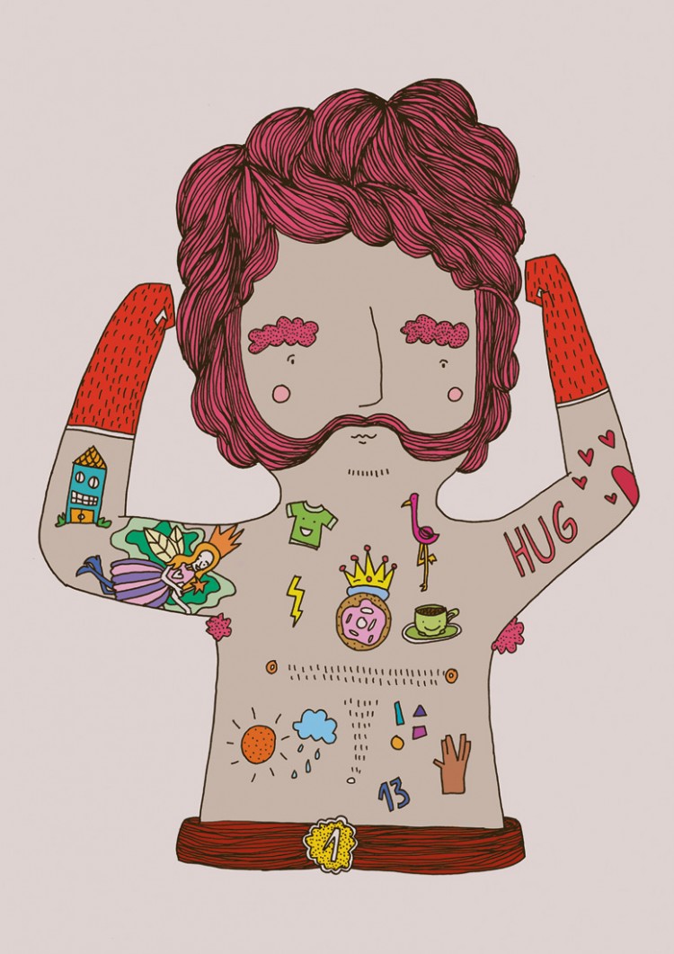 Illustrations serie Bears Tattoo by Herbert Loureiro 328 750x1061 Illustrations serie Bears Tattoo by Herbert Loureiro