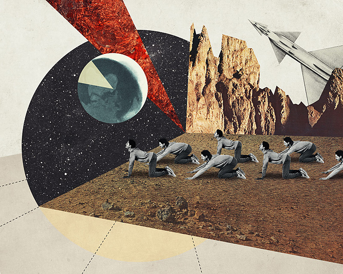 Julien Pacaud Collage Illustrations 18 New Julien Pacaud