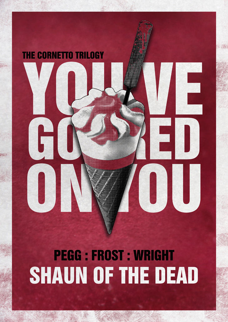 Shaun of the Dead screenprint YouveGotRedOnYou PrintSmall Shaun of the Dead screenprint
