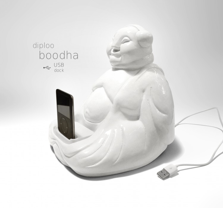 BOODHA by Diploo Studio! Hand made ceramic figure with USB dock, made to load some positive energy to your device:) boodah3n 750x700 BOODHA by Diploo Studio! Hand made ceramic figure with USB dock, made to load some positive energy to your device:)